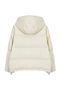 Tas Oversize Kapusonlu Kaz Tuylu Su Iticili Sisme Mont TWOAW25MO00102 - Trendyolmilla фото 7