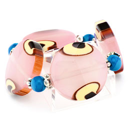 Браслет Камни PR2983 розовый