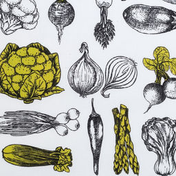 Цена за 2 шт. Полотенце кухонное Овощи 35602 см,100% хлопок, рогожка,162 г/м2 - Доляна фото 3