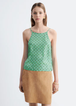 Top de seda con ribetes en contraste - H&m фото 2