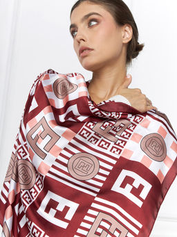 Большой, мягкий, тонкий и очень нежный двусторонний палантин с рисунком - Tantino фото 6