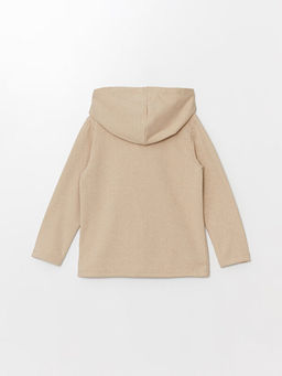 Kap??onlu K?z ?ocuk Fermuarl? Sweatshirt