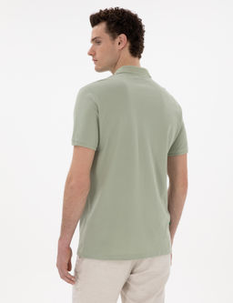 _a_la Regular Fit %100 Pamuk Polo Yaka Basic Ti__rt