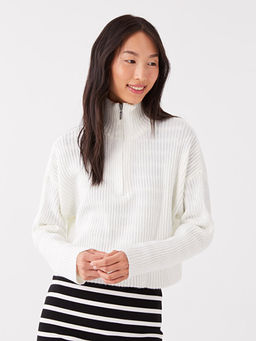 Dik Yaka Kad?n Triko Kazak