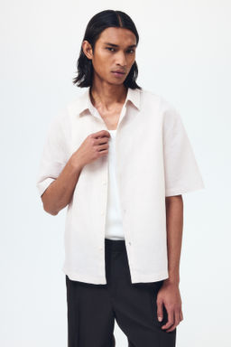 Camisa en mezcla de lino Relaxed Fit