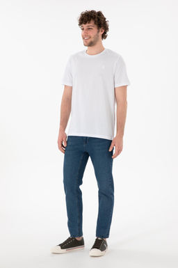 Erkek Regular Fit Bisiklet Yaka Beyaz Basic Ti__rt Sepette S_rpriz _ndirim - U.s. polo assn фото 5