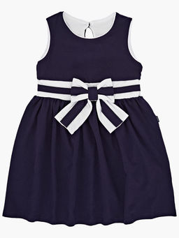 Платье для девочки UD 1552 синий/белый - Mini maxi фото 3