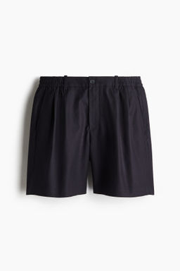 Pantal?n corto en mezcla de lino Relaxed Fit