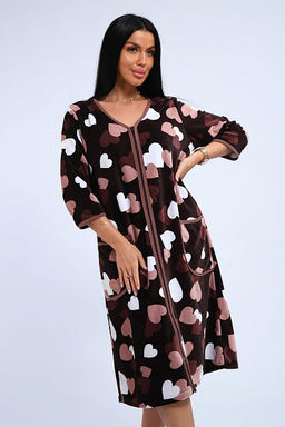 Халат велюровый на молнии (941-6) - Плиона фото 146