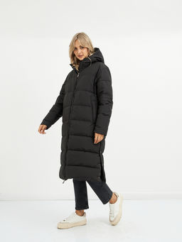 Пуховик женский черный стеганный - Glenfield фото 14