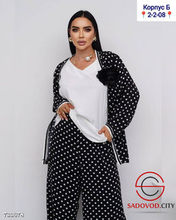 Женский костюм двойка с штанами