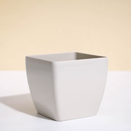 Цена за 2 шт. Кашпо для цветов, 15×15 см, 2.5 л, пластик, бежевое