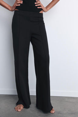 INTERLOCK KNIT TROUSERS WITH VENTS - Zara фото 2
