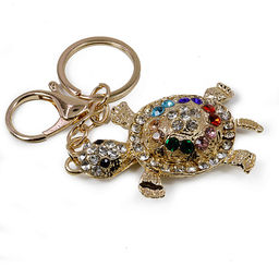 Оберег брелок Черепашка со стразами символ стабильности и изобилия 13см