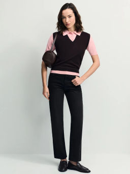 Двухслойный джемпер с вискозой в составе / Zarina