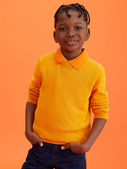 Bisiklet Yaka Basic Uzun Kollu Erkek ?ocuk Triko Kazak