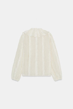 ROMANTIC DOTTED MESH SHIRT - Zara фото 7