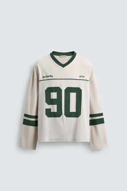 CAMISETA ESTAMPACI?N F?TBOL AMERICANO / Piedra - Zara фото 8