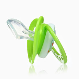 Пустышка ортодонтическая, с колпачком и держателем, от 0 мес.