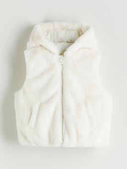 Kap??onlu Pel?? K?z ?ocuk Yelek