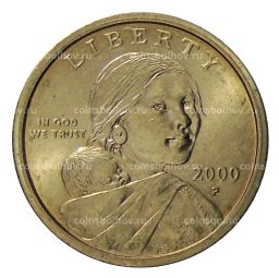 Монета 1 доллар 2000 года P США Сакагавея  Парящий Орел