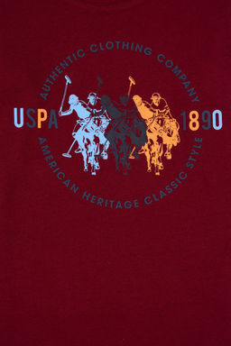 Erkek _ocuk Bordo Bisiklet Yaka Sweatshirt - U.s. polo assn фото 6