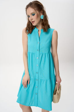 Сарафан Жаркое лето (бирюзовый) - Эльза фото 19