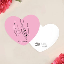 Цена за 20 шт. Открытка-мини Люблю тебя, 14 февраля, 7?6 см