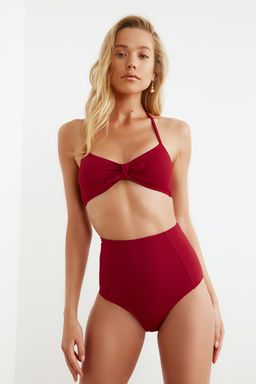 TRENDYOLMILLA Siyah Yuksek Bel Hipster Bikini Alt? TBESS21BA0070 фото 2