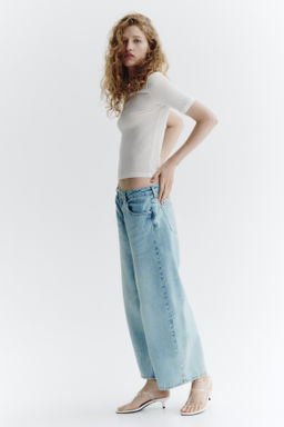 Wide Regular Waist Ankle Jeans - H&m фото 2