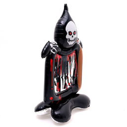 Воздушный шар фольгированный 50" «Смерть с косой на подставке», под воздух