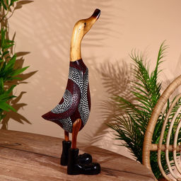 Сувенир «Утка расписная», 45 см, дерево