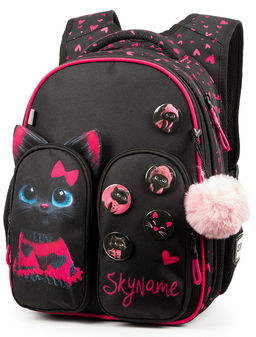 Рюкзак SkyName set-R9-15 + мешок для обуви, папка, пенал, кошелек, бейдж, канц. наб, брелок , значки  фото 2