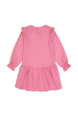 K_z _ocuk Pembe Dokuma Elbise - U.s. polo assn фото 2