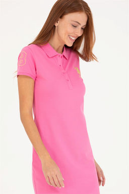 Женское розовое вязаное платье - U.s. polo assn фото 11