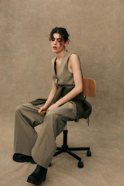 TROUSERS WITH DOUBLE PLEAT - Zara фото 3