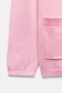 PLAIN KNIT 3/4 SLEEVE CARDIGAN - Zara фото 12