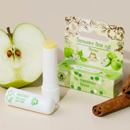 Бальзам для губ на пчелином воске "Яблоко", 3гр