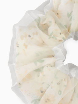 Цена за 2 шт. Резинка для волос «Цветы» бежевая, Принцессы Дисней