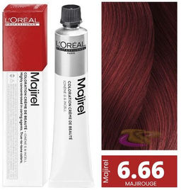 Majirel 6.66 темный блондин интенсивно красный, крем-краска с технологией улавливания запаха, 60 мл - Loreal professionnel фото 2