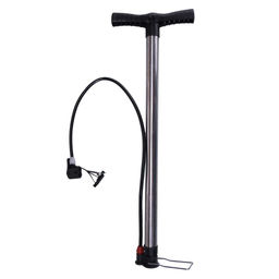 Насос для велосипеда напольный Krypton DQT-36, алюминиевый корпус, пластиковая ручка, размер 600х30мм, 577 см3. /уп 50/ - ГалеонТрейд фото 3