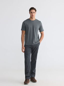 Bisiklet Yaka Penye Erkek Ti??rt