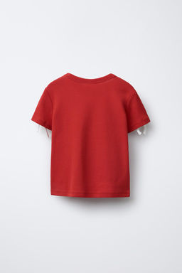 T-SHIRT WITH BOW STRIPES - Zara фото 8
