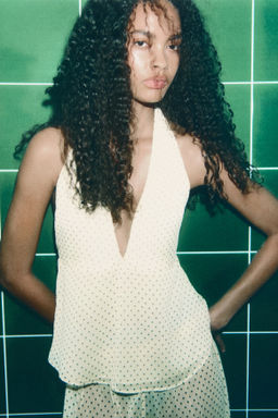 Top halter de gasa - H&m фото 3