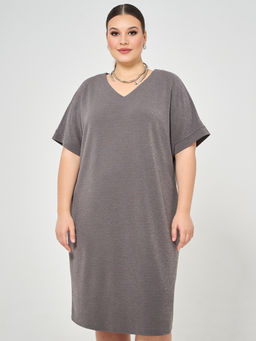 Платье 0183-1 тёплый серый