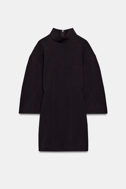 VESTIDO CORTO INTERLOCK / Chocolate - Zara фото 4