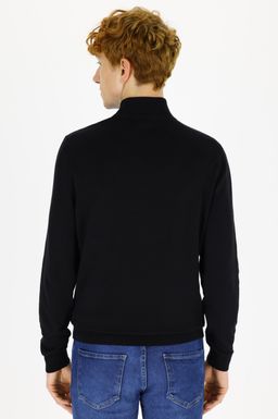 U. S. Polo Assn / Мужской черный базовый свитер - U.s. polo assn фото 3