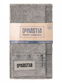 Полотенце для лица 50x90 серый махровая ткань - Denastia фото 5