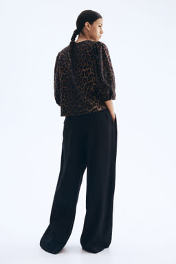 Blusa en mezcla de lino - H&m фото 15