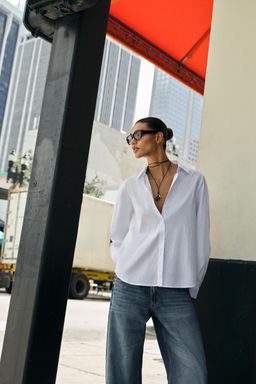 STRIPED COTTON SHIRT - Zara фото 3
